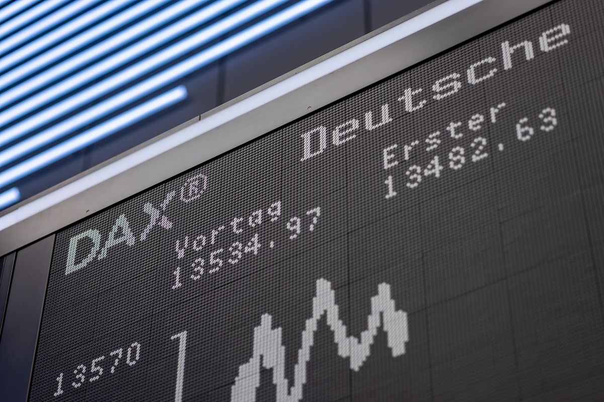 Ausschnitt der DAX-Tafel